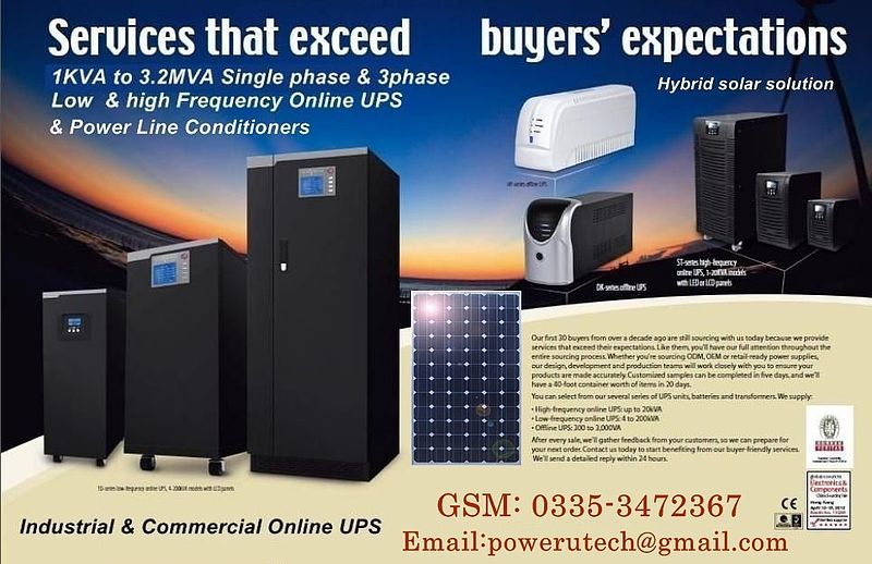 New Online UPS / Stabilizer / Solar Hybrid Inverter / Line Conditioner